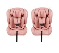 Puggle Style Fix Comfort Plus i-Size 76-150cm ISOFIX Car Seats (2 Pack) - Blush Pink (15 Months - 12 Years)