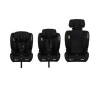Puggle Style Fix Comfort Plus i-Size R129 76-150cm Eco ISOFIX Car Seat - Storm Black (15 Months - 12 Years)