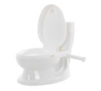 Puggle Toddler Infant Educational Training Potty With Flush Sounds - White