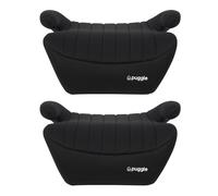 Puggle Travel & Go Luxe R129 (125-150cm) Eco Backless Booster Seats (2 Pack) - Storm Black (6-12 Years)
