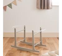 Puggle Wooden Moses Basket Rocking Stand - Grey