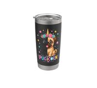 Pugicorn Cute Pug for Kids Stainless Steel Insulated Tumbler