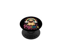 Pugicorn Cute Pug Magical Gift for Kids PopSockets Adhesive PopGrip