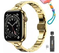 PUGO TOP Apple Watch Band 38mm 40mm 42mm 44mm Stainless Steel Replacement Strap for iWatch Series 6/5/4/3/2/1/SE