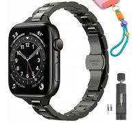 PUGO TOP Apple Watch Band 38mm 40mm 42mm 44mm Stainless Steel Replacement Strap for iWatch Series 6/5/4/3/2/1/SE