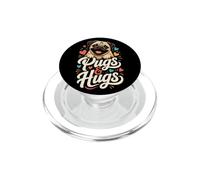 Pugs and Hugs - Cute Pug Mom PopSockets PopGrip for MagSafe