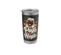 Pugs and Hugs - Cute Pug Mom Stainless Steel Insulated Tumbler
