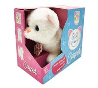Pugs At Play Casper Walking Cat Interactive Plush Toy - Soft Electronic Animal That Moves and Makes Sounds, for Toddlers and Kids