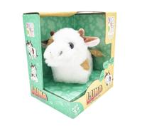 Pugs At Play Luna Walking Cow With Color Box Interactive Plush Toy - Soft Electronic Animal That Moves and Makes Sounds, for Toddlers and Kids