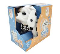 Pugs At Play Spotty Walking Dog Interactive Plush Toy - Soft Electronic Animal That Moves and Makes Sounds, for Toddlers and Kids