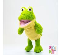 Pugs at Play Talking Frog Hand Puppet Toy in Green Pugs at Play Green