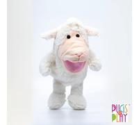 Pugs at Play Talking Lamb Hand Puppet Toy in White Pugs at Play White