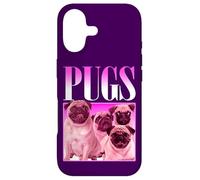 Pugs Bootleg Rap | Cute Pug Dog Pet Owners Retro 90's Poster Case for iPhone 17