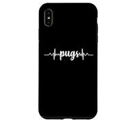 Pugs ECG Heartbeat Design for Dog Owners and Pug Fans Case for iPhone XS Max