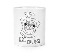Pugs Not Drugs Makeup Brush Pencil Pot