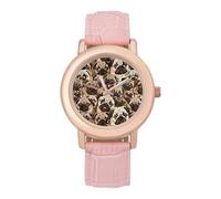 Pugs Portrait Womens Watch Digital Wrist Watches Casual Business Wristwatch Ladies