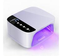 PUGTOW 268W UV LED Nail Lamp, 45 LEDs Gel Nail Dryer Curing Lamp with Auto Sensor, LCD Display, 4 Timer Settings, 99s Painless Low Heat, Fast Curing No Dead Zones for Gel Polish Home Salon Use