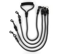 PUGTOW 3 Way Dog Leashes No-Tangle Triple Multi Pet Dog Lead Rope Strap 3 in 1 Adjustable, Detachablefor Walking 3 Dogs,L