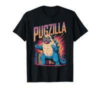 Pugzilla Giant Pug Monster Parody T-Shirt