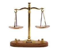 puhae 1 PCS Vintage Balance Scales Ornament Miniature Accessories As Shown Metal Antique Justice Scale Model Home Office Desktop Decoration