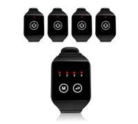 puhae 1 to 4 Wireless Watch Receiver Waiter Call Restaurant Pager for Home Dentist Clinic Office Conference Call