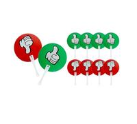 puhae 10 Pack Thumb Thumbs Down Classroom Voting Paddles Small Group Classroom Supplies Teacher Supplies, Yes or No Easy Install Easy to Use