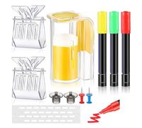 puhae 11 Pcs Queen Bee Marking Kit with Queen Bee Marking Bottles Marking Pens Plastic Queen Bee for Beekeeping Supplies