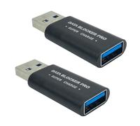 puhae 2Pcs USB Data Blocker USB-A Data Blocker Protect Against Juice Jacking Support Safe Quick Charge Stop Data Theft