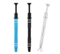 puhae 3 Pcs Stainless Steel 4-Claw Pick Up Tool for Small Parts Metal Extractor IC Chips Metal Extractor Claw Pick Up Holder Easy to Use