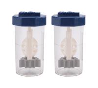 puhae 3 Pieces Hydrogen Peroxide Contact Lens Case Cleaner, Eye Scleral Contact Lens Stiff Clip Washer Machine, Portable