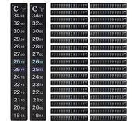 puhae 36 Pieces Digital Temperature Sticker Adhesive Thermometer Strip Fermenter Adhesive Crystal Strip Aquarium Thermometer