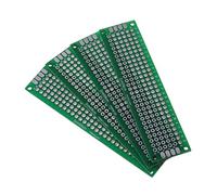 puhae 4pcs Double-Side Prototype FR-4 PCB Stripboard Universal Printed Circuit Board 2 * 8cm Size