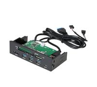 puhae 5.25Inch Card Reader Internal Card Reader Media Multi-Function Dashboard PC Front Panel Type-C USB 3.1 USB 3.0