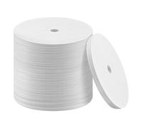 puhae 500PCS Count Percolator Coffee Filters, 3.75 Inch Natural Unbleached Disposable Coffee Filter Disc Coffee Filters White