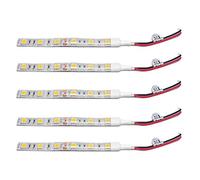puhae 5Pcs 10Cm Waterproof Warm White 5050 Led Strip Lights Dc 12V Caravan Boat Car