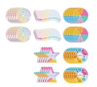 puhae 60 Pcs Sensory Stickers Calm Strips Anxiety Sensory Stickers 5 Style Calming Strips Calming AdhesiveTactile