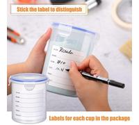 puhae 8 Sets Paint Container Kit with Stainless Steel Mixing Ball Touch Up Paint Cups with Lids Paint Storage Containers Kit (800 ML)