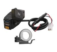 puhae C1FB 20-80V E-Bike Handlebar USB Charger 24V 36V 48V 60V QC3.0 Quick Charger Adapter(Red Light) Easy to Use