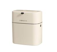 puhae Compost Bin Kitchen Garbage Can 1.8 Gallon Countertop Indoor Small Hanging Trash Can with Lid Composting Bin White