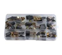 puhae Electric Motor Carbon Brushes Set - 40 Pack Replacement Repair Kit with 10 Sizes, Suitable for Repair Power Tools Part