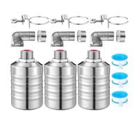 puhae Float Valve 1/2 to 3/4 Inch Water Float Valve Auto Shut Off Water Tank Float Automatic Water Level Control Float Valve