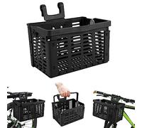 puhae Folding Rear Bike Basket,Black,31.5 x22.5x20.5cm/12.4 x 8.8 x 8.0inch(Open) Universal Bike Baskets,Bike Storage