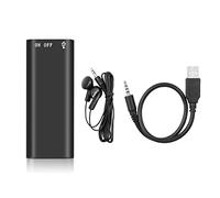 puhae Mini Activated Digital Audio Voice Recorder Dictaphone 8G Stereo MP3 Music Player 8GB Memory Storage USB(8GB)