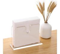 puhae Napkin Holder, Acrylic Dining Table Dispenser for Cocktail Tissue, Clear Containers for Organizing Kitchen Paper