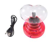 puhae Plasma Ball Heart Shaped Light 4In Touch Activated, Valentine Gift,USB Cable or Battery Powered,Gifts for Kid and Adults Easy Install Easy to Use