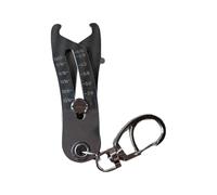 puhae Portable Precise Thread Size Checker Keychain, Nut & Bolt Thread Size Checker Bolt Size Finder Keychain 1pcs