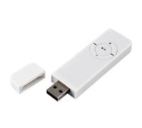 puhae Portable USB Sport U Disk Mini Mp3 Music Player Support 32GB TF Card(white)