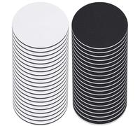 puhae Round Sublimation Blank Coaster Sublimation Blank Coaster Sublimation Heat Transfer Coaster Hot Pressed Coaster 42Pcs