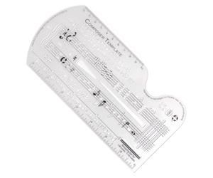 puhae Song Writer's Composing Template Stencil for Music Notes & Symbols Staff Drawing Ruler Music Composition Accessories A