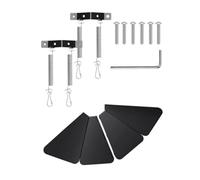 puhae Squirrel Proof Bird Feeder Baffle Guard Squirrel Flapper Bird Feeder with Anti-Theft Rotation Hanging Bird Feeder Combo Easy Install Easy to Use